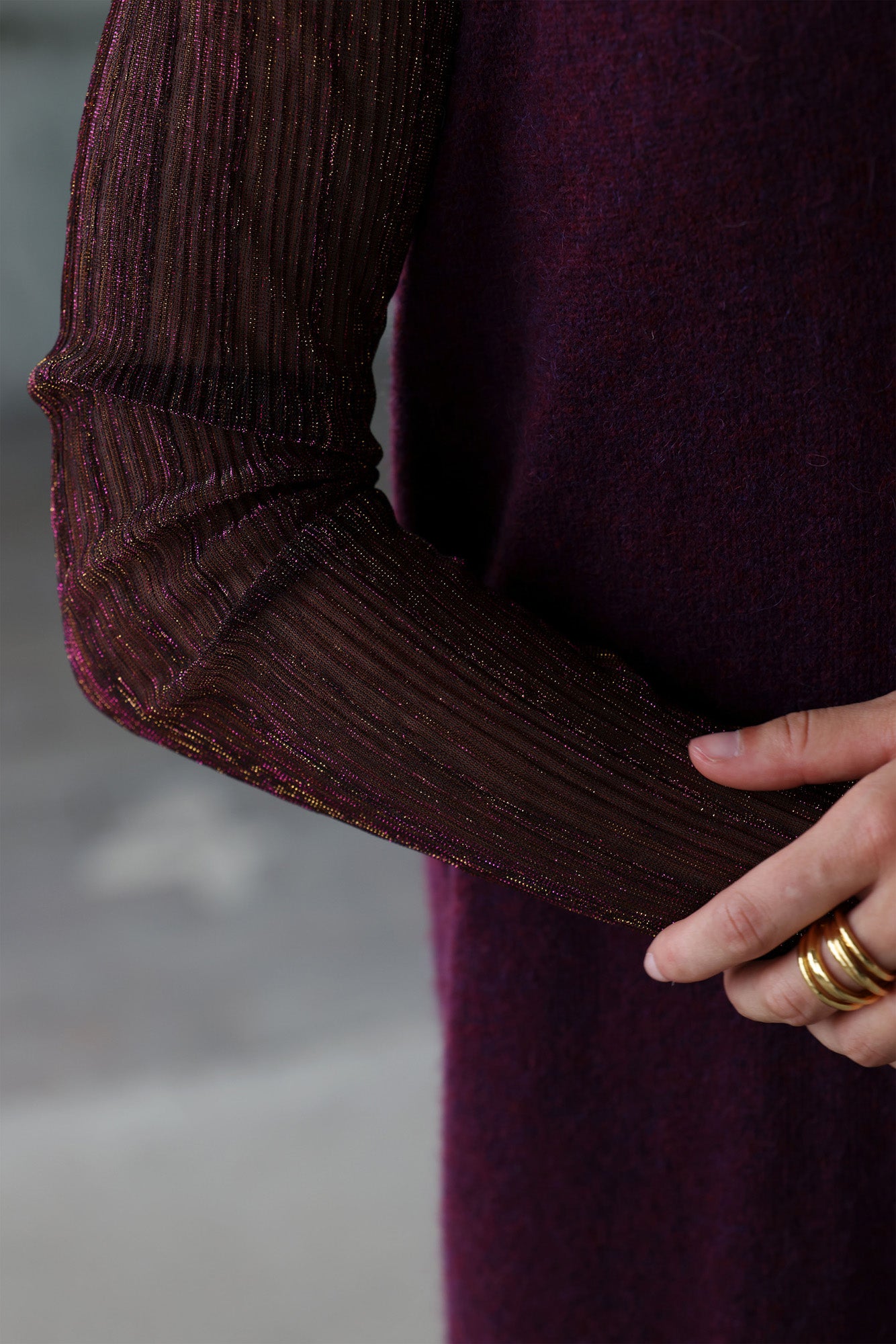 Kleed Khloé | Grape