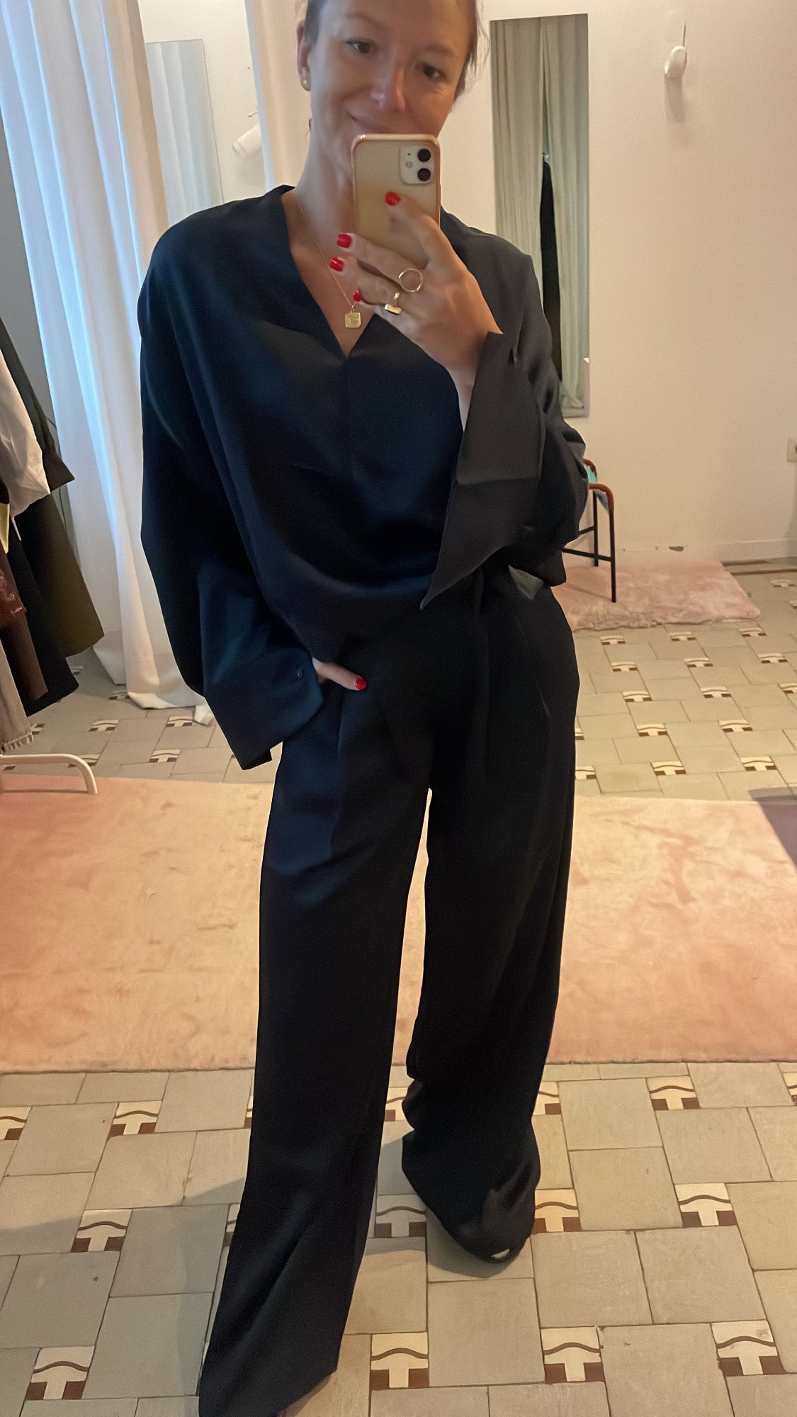 Broek Lexi | Navy blue