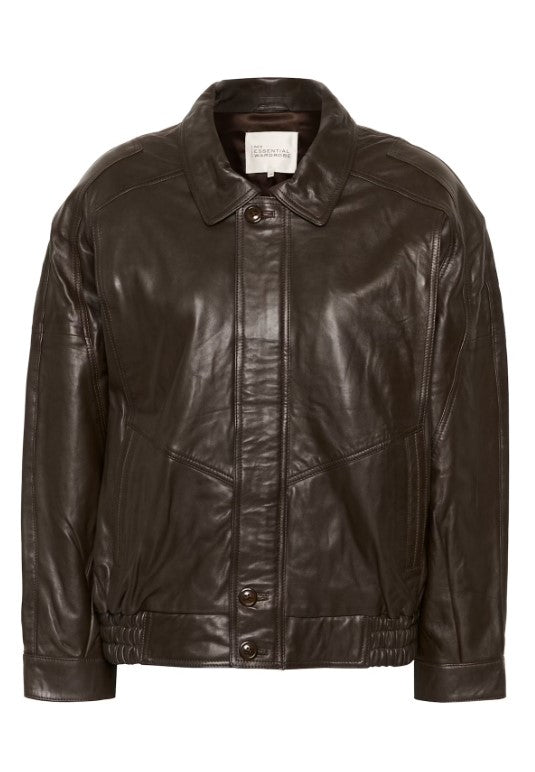 Jas Leder Akela | Donkerbruin