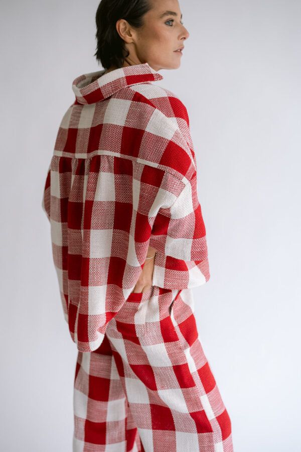 Shacket Mon | Rood geruit