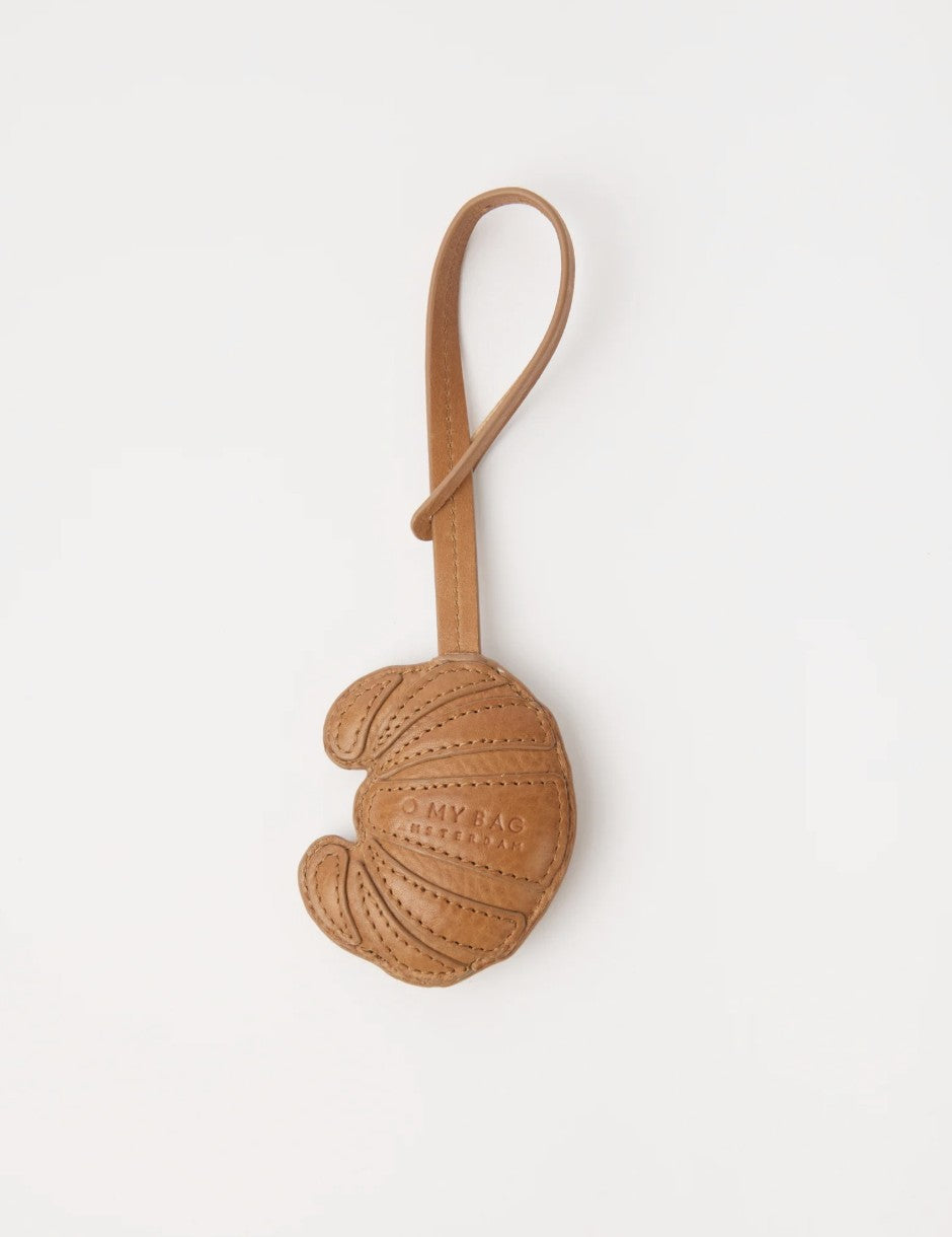 Croissant Bag Charm | Cognac