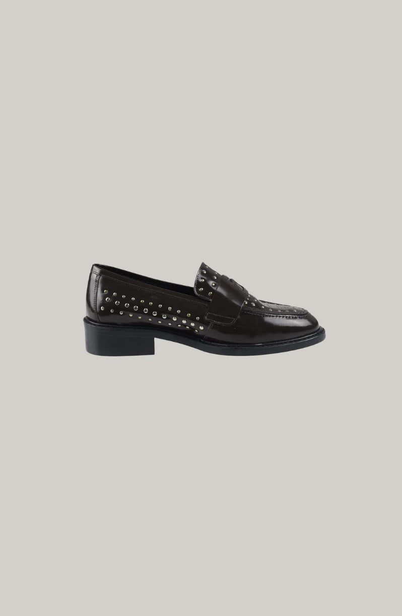 Loafers Crystal | Donkerbruin