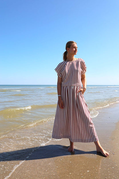 Rok Sari | Gestreept