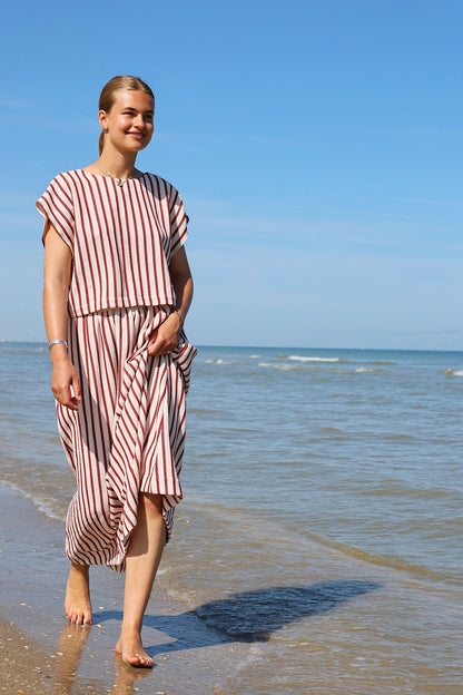 Rok Sari | Gestreept