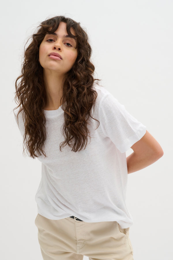 T-shirt Lisa | Wit