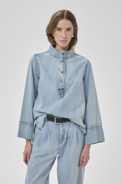 Jeanshemd Hilma | Lichtblauw