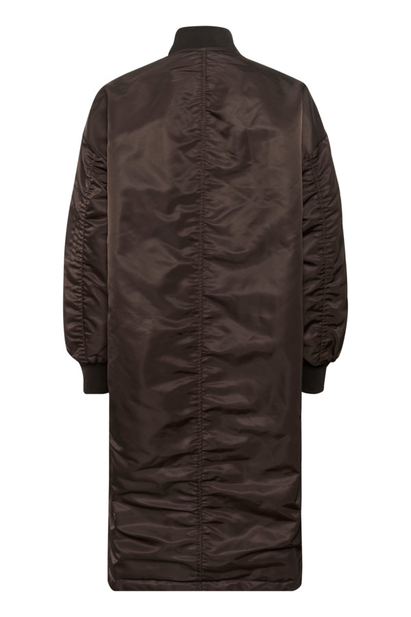 Omkeerbare mantel Helga | Donkerbruin