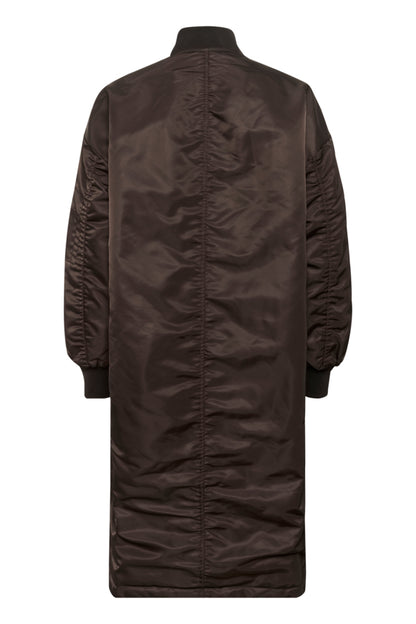 Omkeerbare mantel Helga | Donkerbruin