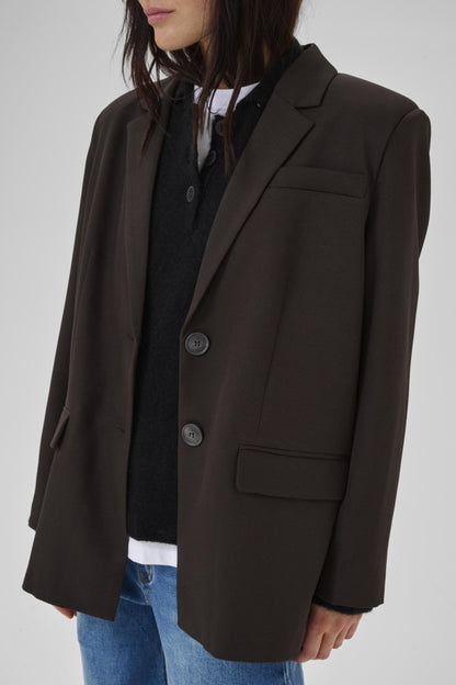 Blazer Disa | Donkerbruin