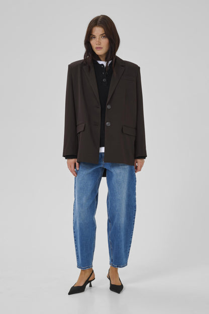 Blazer Disa | Donkerbruin