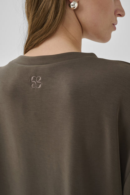 T-shirt Helle | Donkerbruin