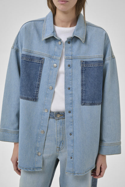 Jeanshemd Mazie | Bicolor