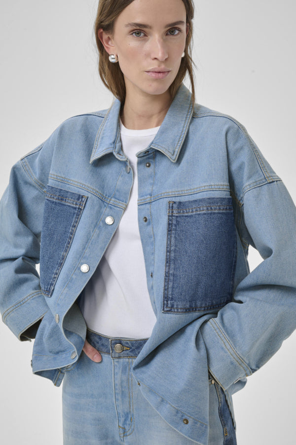 Jeanshemd Mazie | Bicolor