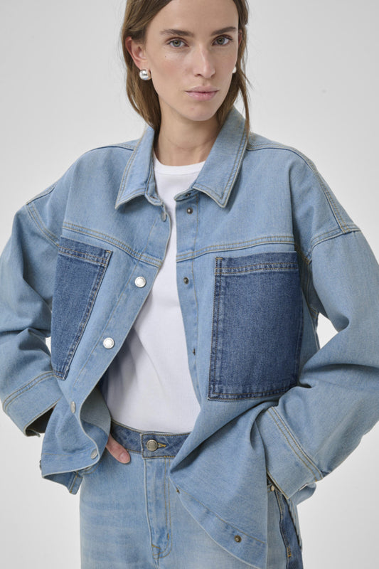 Jeanshemd Mazie | Bicolor