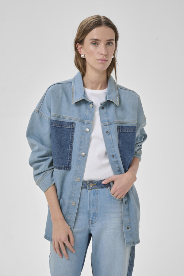 Jeanshemd Mazie | Bicolor