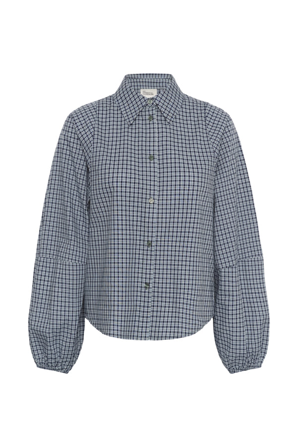Blouse Ilse | Blauw - Groen