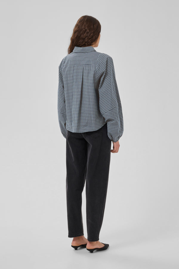 Blouse Ilse | Blauw - Groen