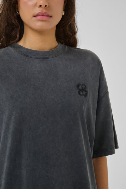 T-shirt Esra | Donkergrijs