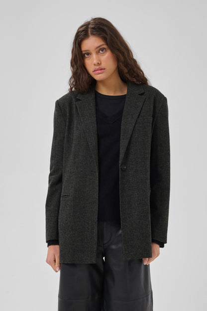 Blazer Layla | Donkergrijs