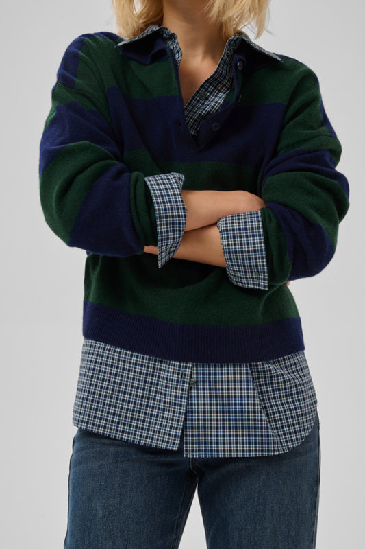 Polo Jola | Blauw - Groen