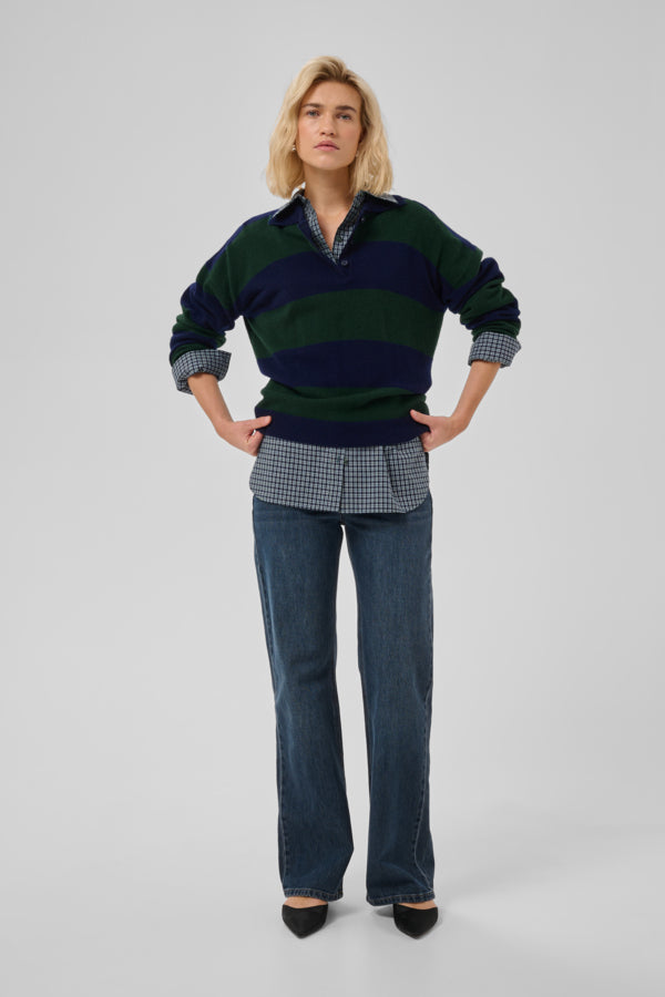 Polo Jola | Blauw - Groen