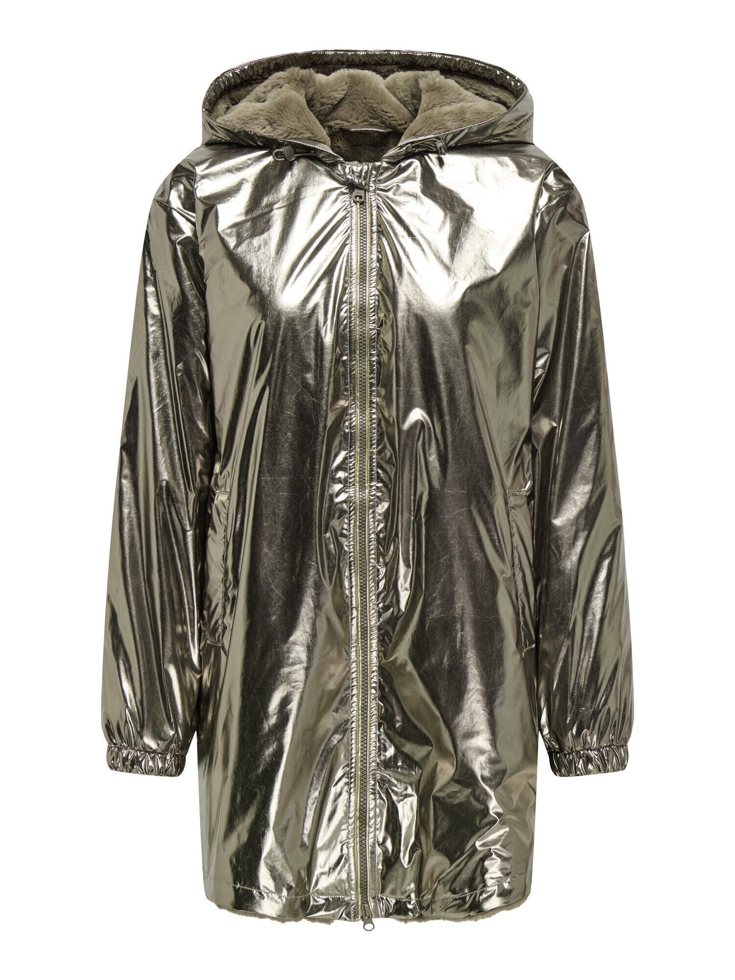 Fry jas | Metallic zilver