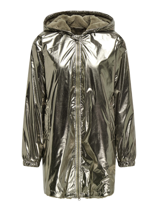 Fry jas | Metallic zilver