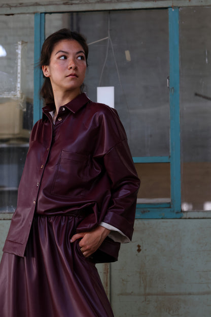 Bloes Bowie | Bordeaux vegan leather