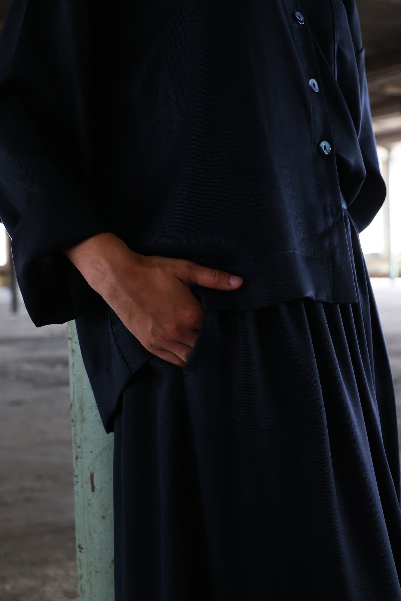 Rok Sari | Donkerblauw