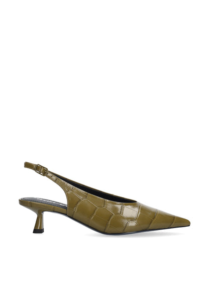 Slingbacks Carmin | Olijfgroen