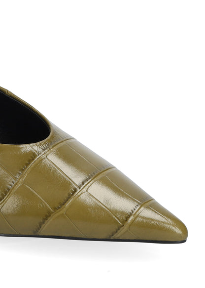 Slingbacks Carmin | Olijfgroen