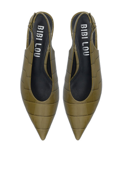 Slingbacks Carmin | Olijfgroen