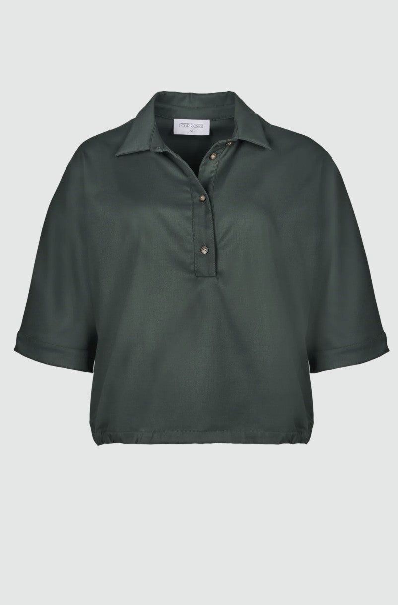 Blouse RG | Donkergroen