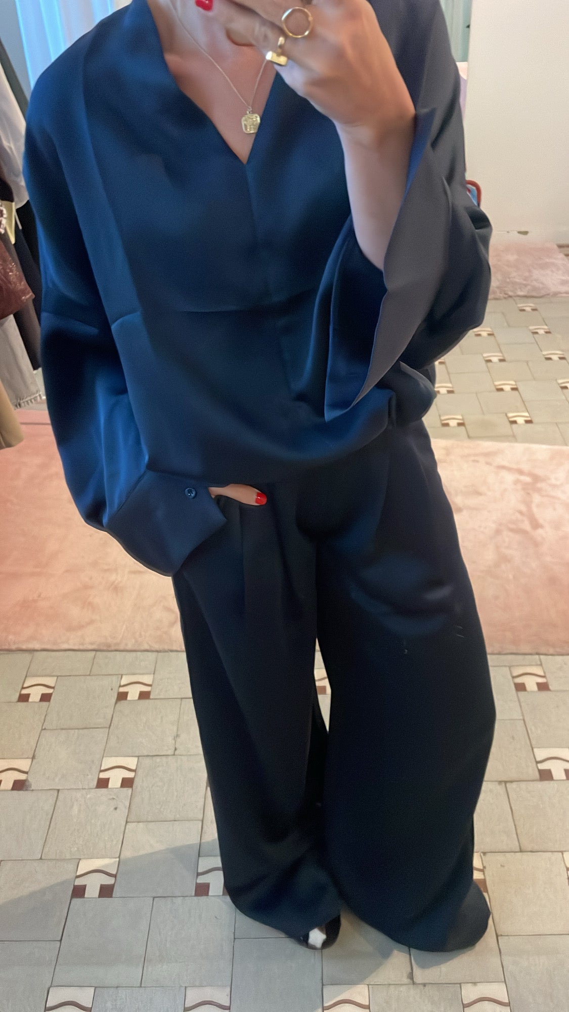 Broek Lexi | Navy blue