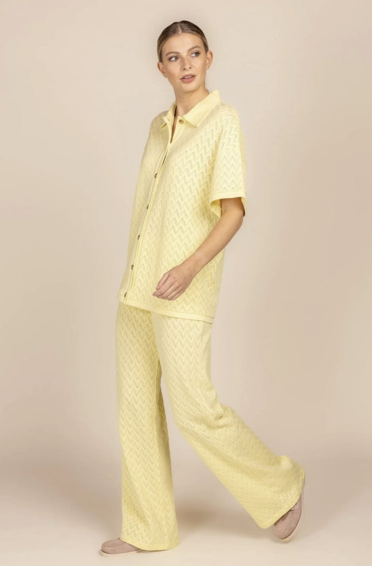 Cardigan CAM | Lichtgeel