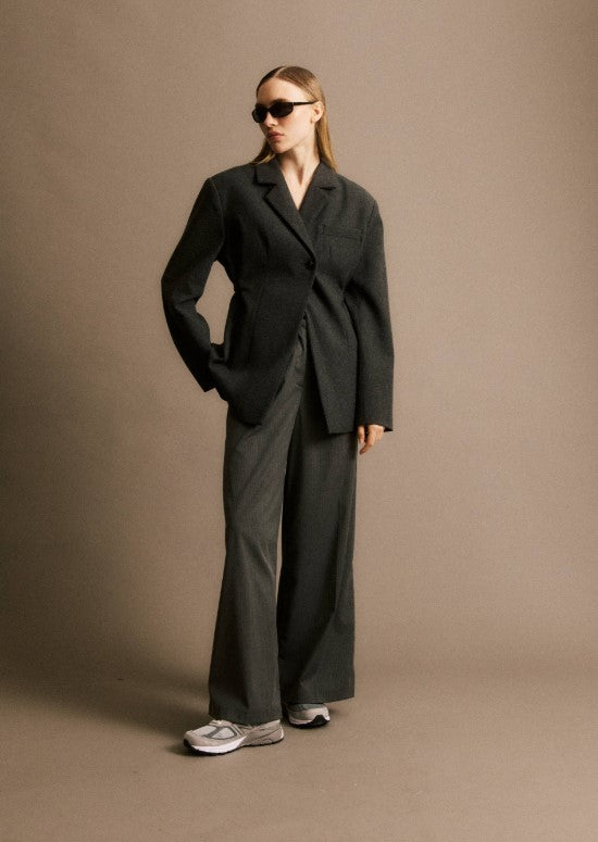 Blazer Adelie | Donkergrijs