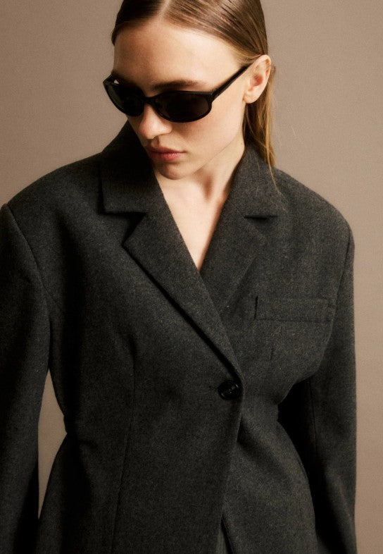 Blazer Adelie | Donkergrijs