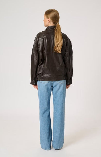 Jas Leder Akela | Donkerbruin