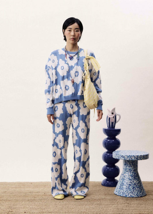 Broek Aquamama | Blauw - Wit