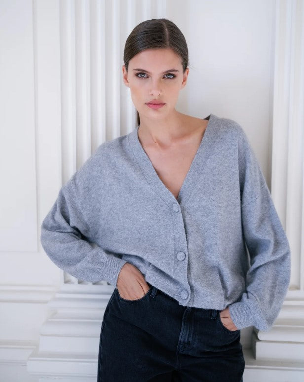 Cardigan Assane | Lichtgrijs