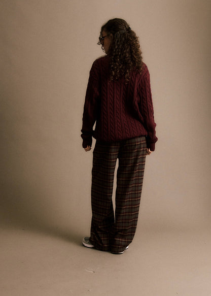 Broek Aveline | Carreaux grijs