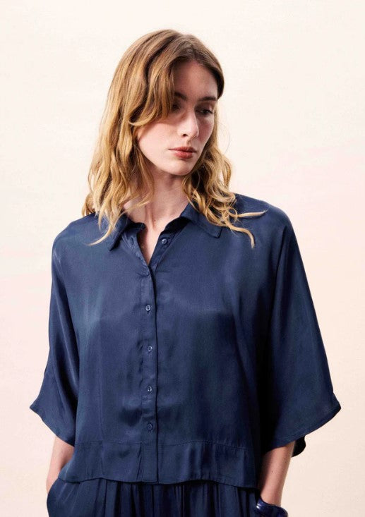 Blouse Pervenche | Donkerblauw