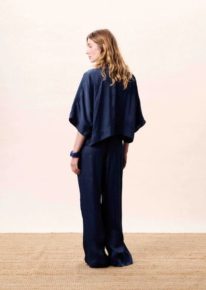 Blouse Pervenche | Donkerblauw