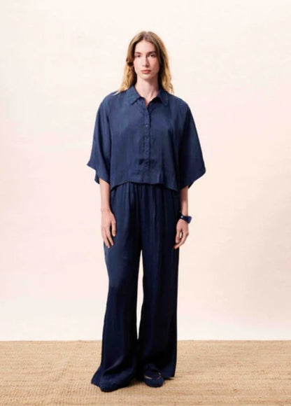 Blouse Pervenche | Donkerblauw