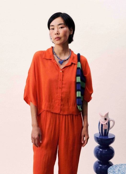 Blouse Pervenche | Rood