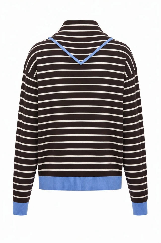 Cardigan Kastro met sjaaltje | Bruin