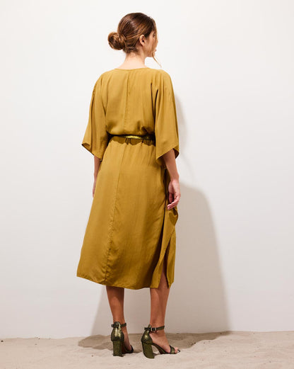 Jurk Charlotte | Mosterdgeel