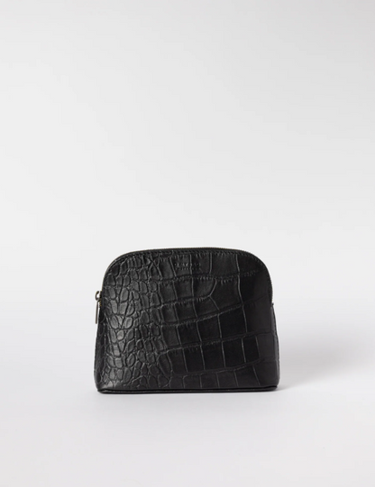 Cosmetic bag | Zwart croco