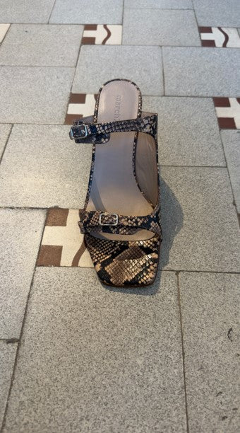 Sandaal Monaco | Snake print