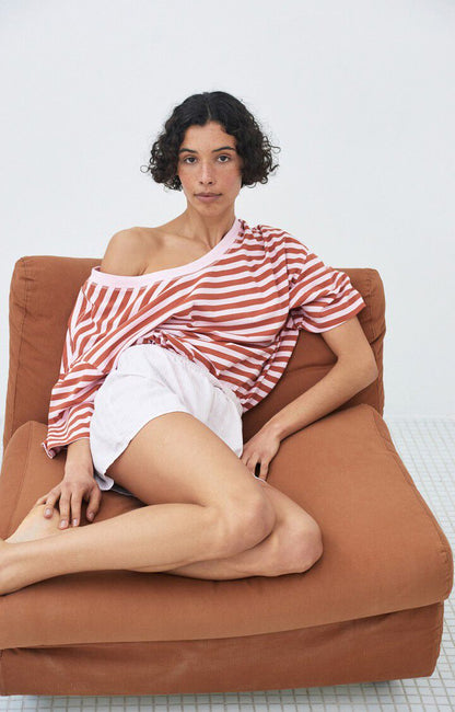 T-shirt Gixy | Roze - Rood